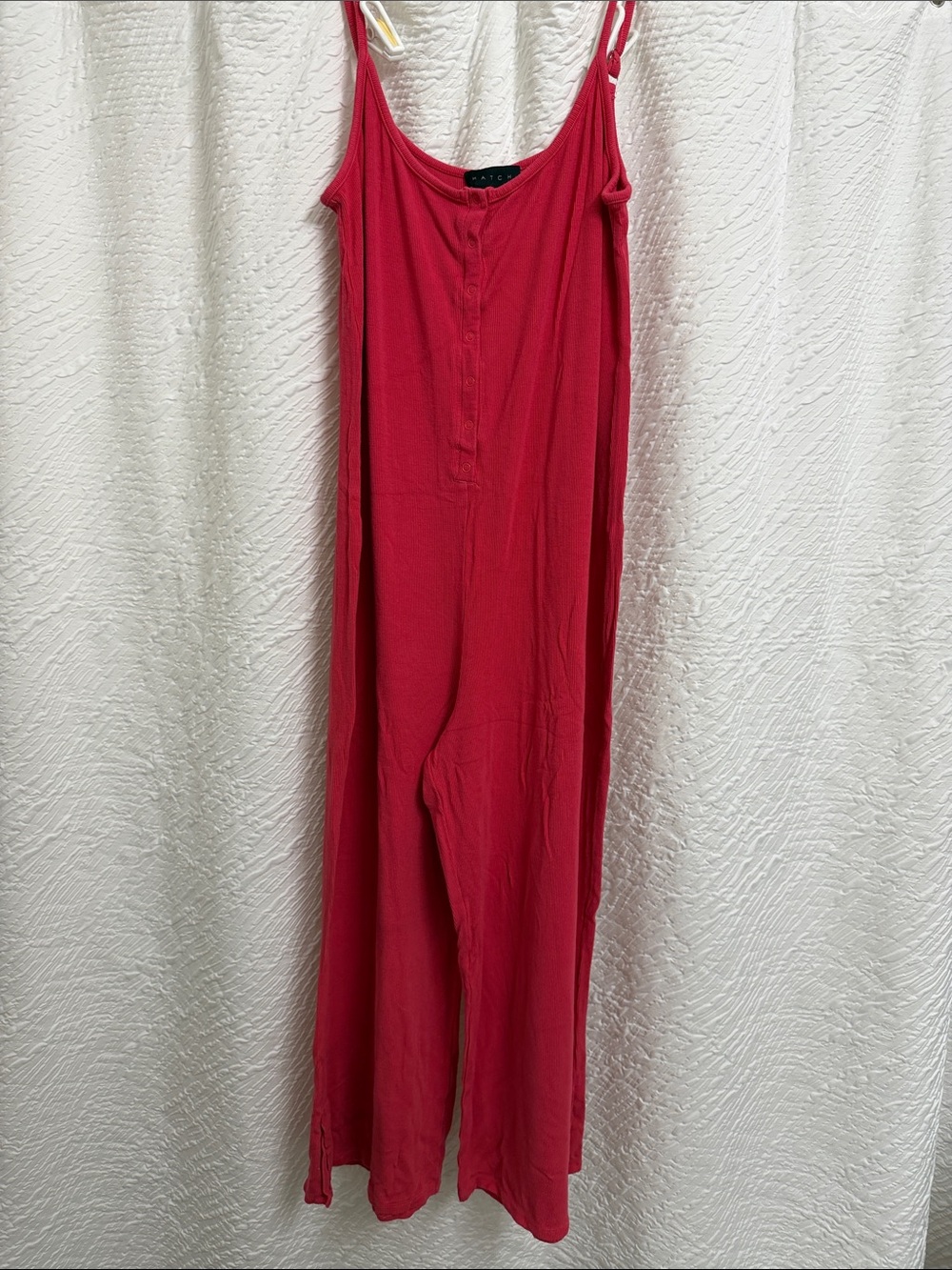 Hatch Red Sleeveless Wide-Leg Jumpsuit